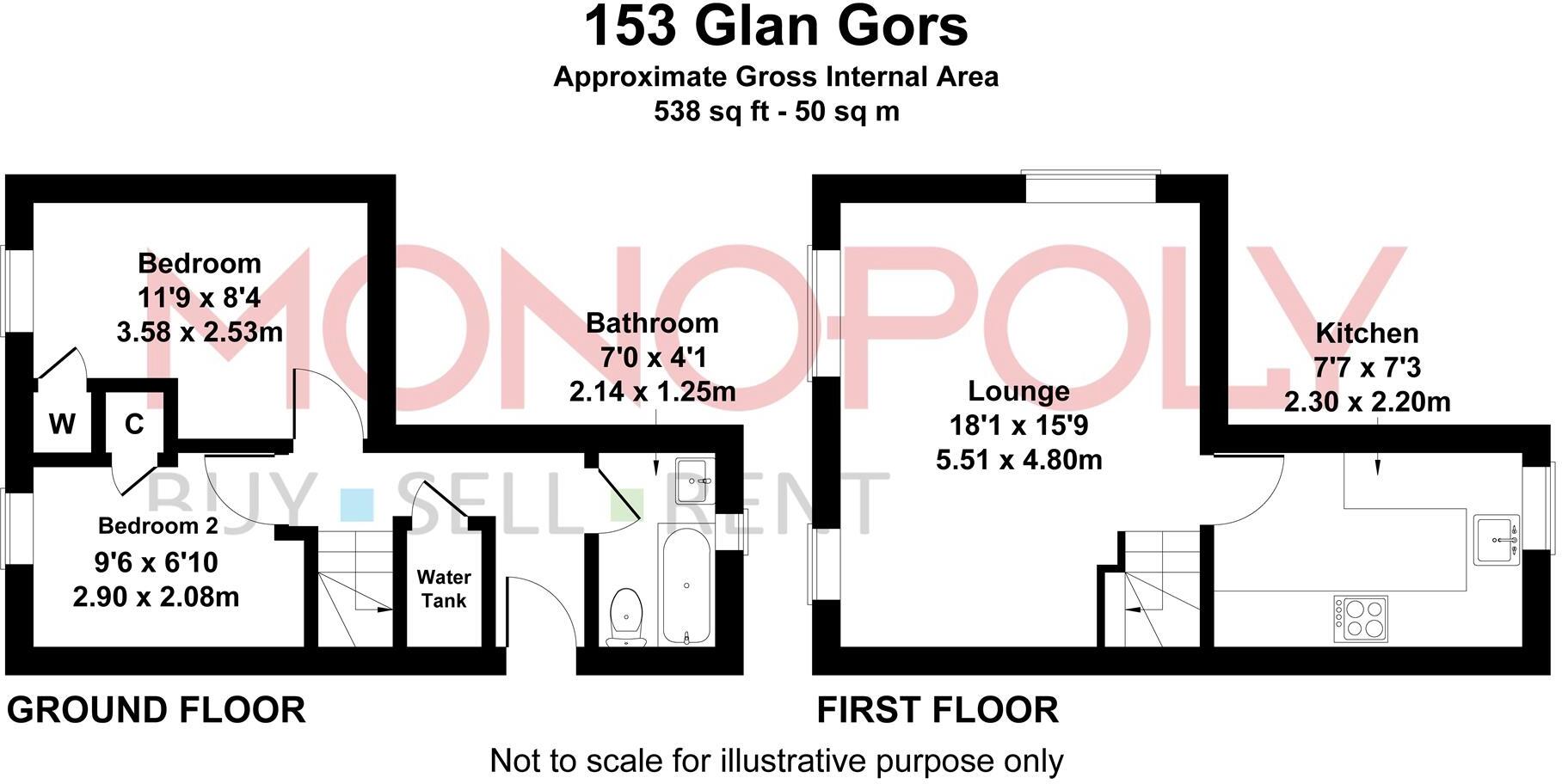 Glan Gors, Harlech floorplan
