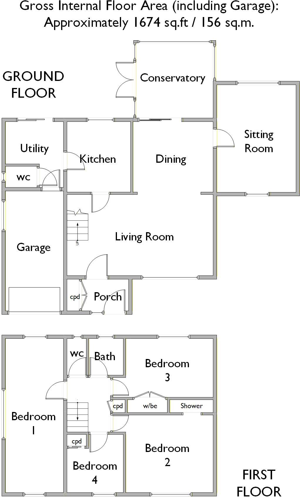 Egg Hall, Epping floorplan