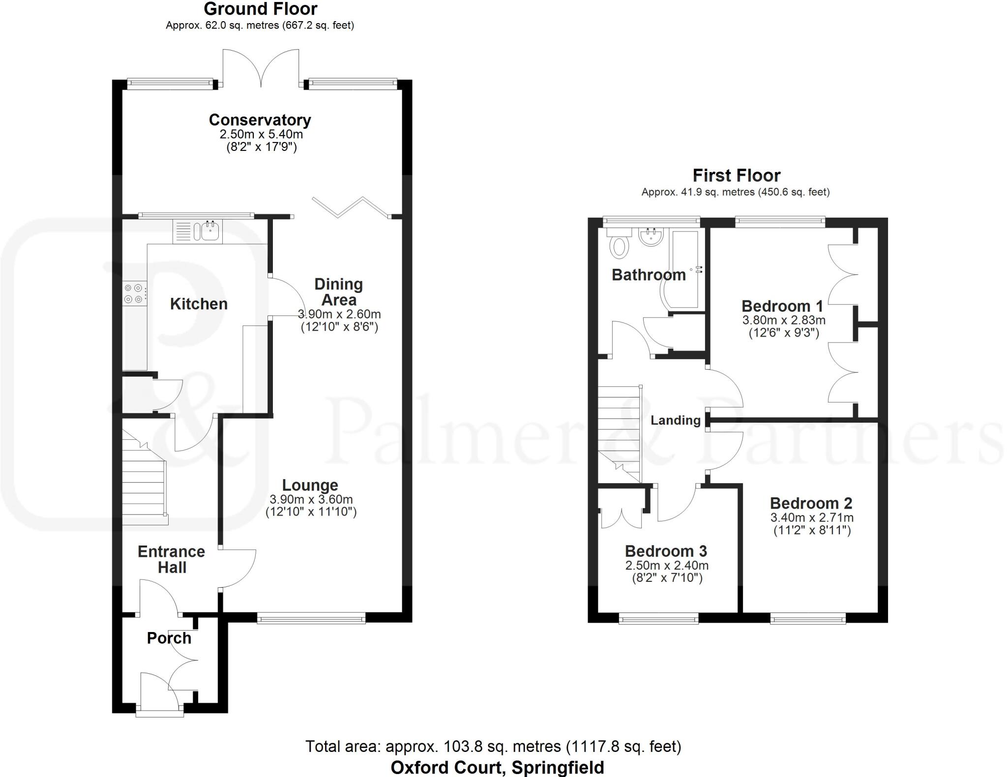 Oxford Court, Springfield , Chelmsford, Essex, CM2 floorplan