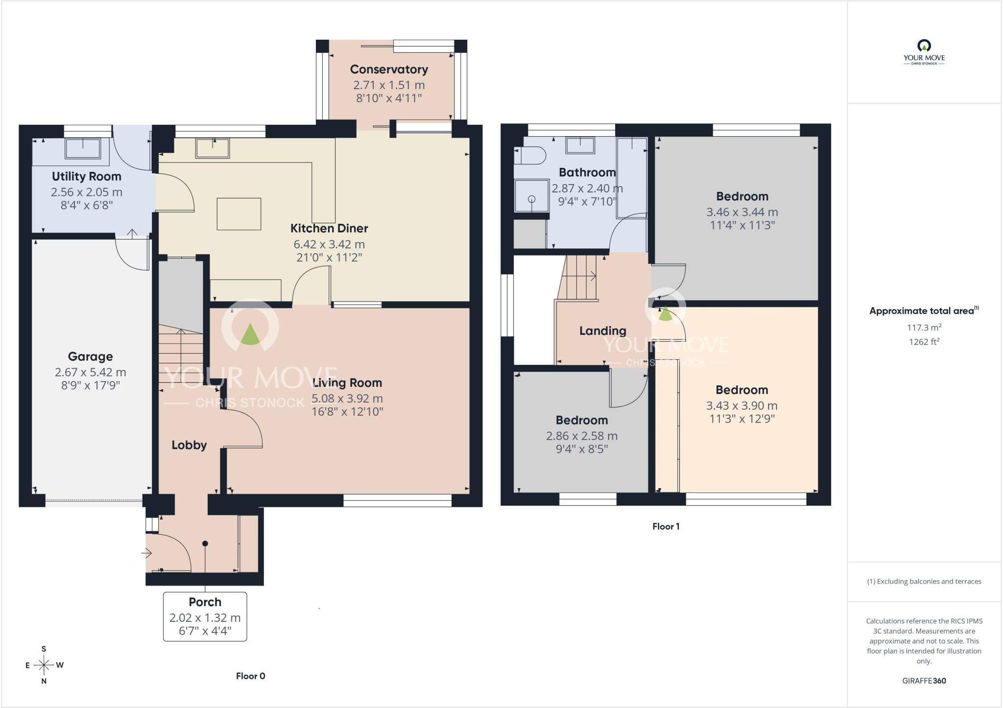 Drawback, Prudhoe, Northumberland, NE42 floorplan
