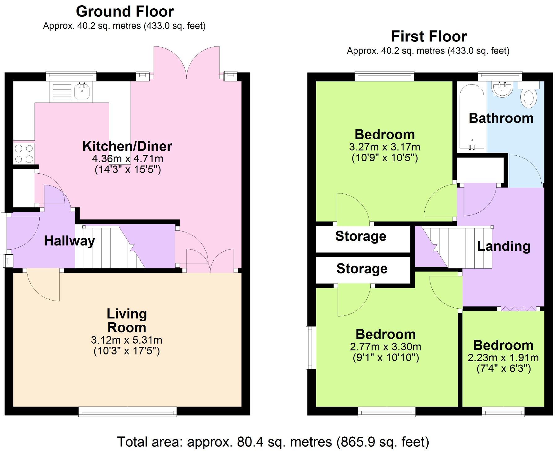 Bank Road, Wellington, Telford, Shropshire, TF1 1SA floorplan