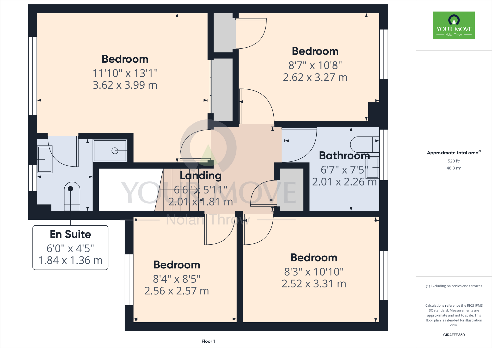 Hawkstone Close, Duston, Northampton, Northamptonshire, NN5 floorplan