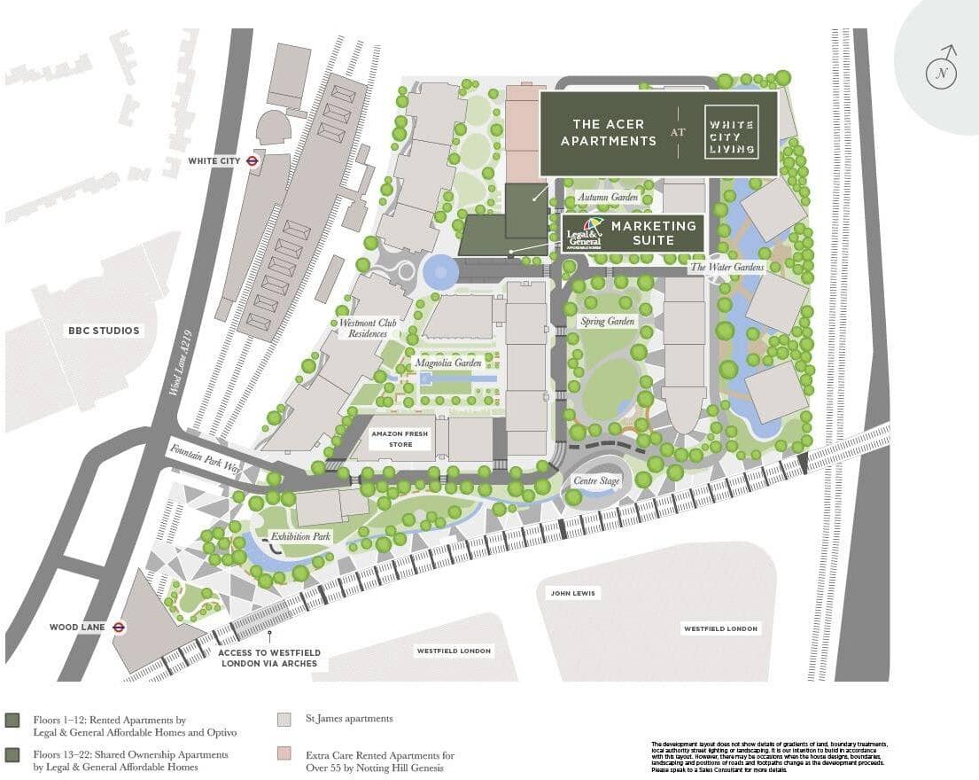 Plot F1404, 137 The Acer Apartments, Park Boulevard, London, W12 7LU floorplan