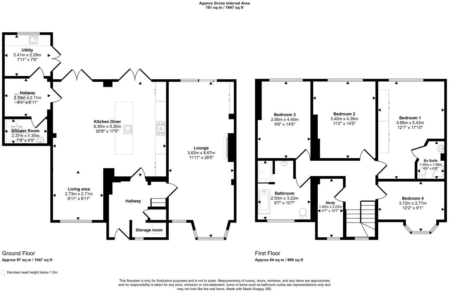 Bedford Road, Nunthorpe floorplan