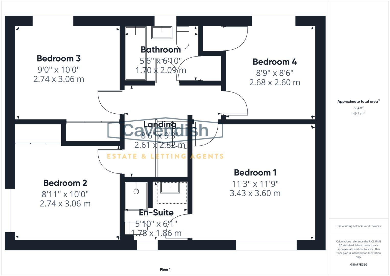 Llys Derwen, Higher Kinnerton, Chester floorplan