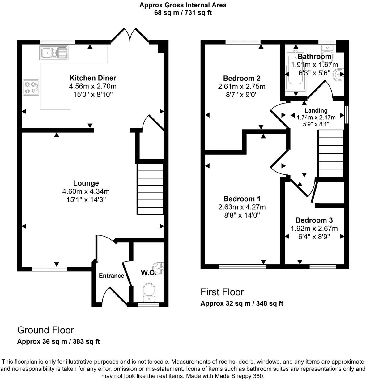 Ffordd Pant y Celyn floorplan