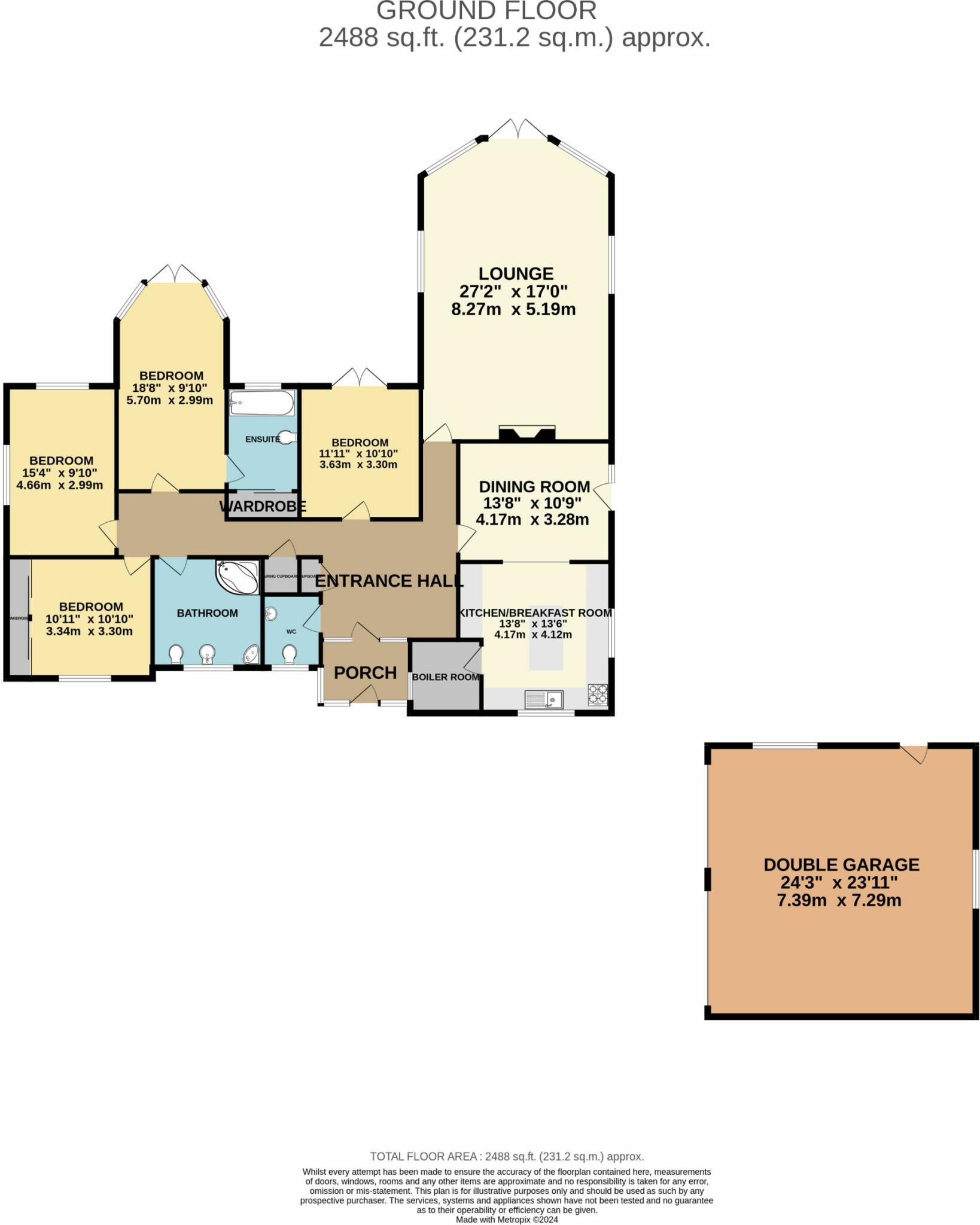 Tower Hill, Llangarron, Ross-on-Wye floorplan