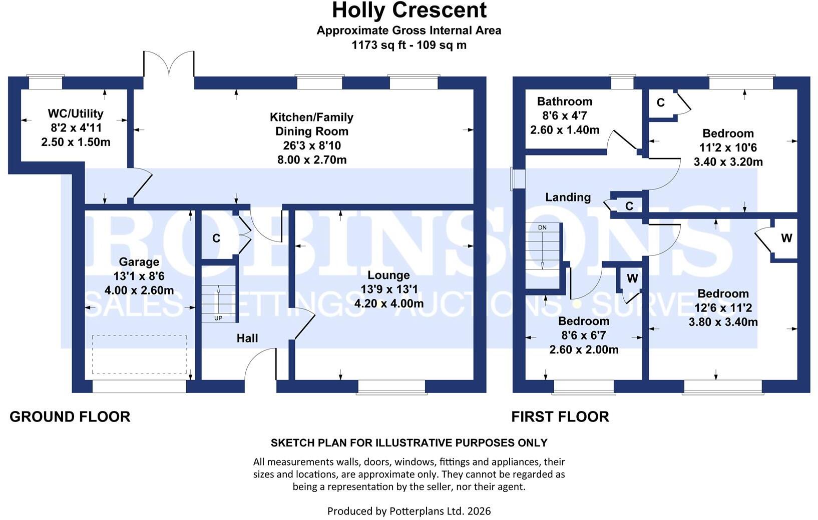 Holly Crescent, Sacriston, Durham floorplan