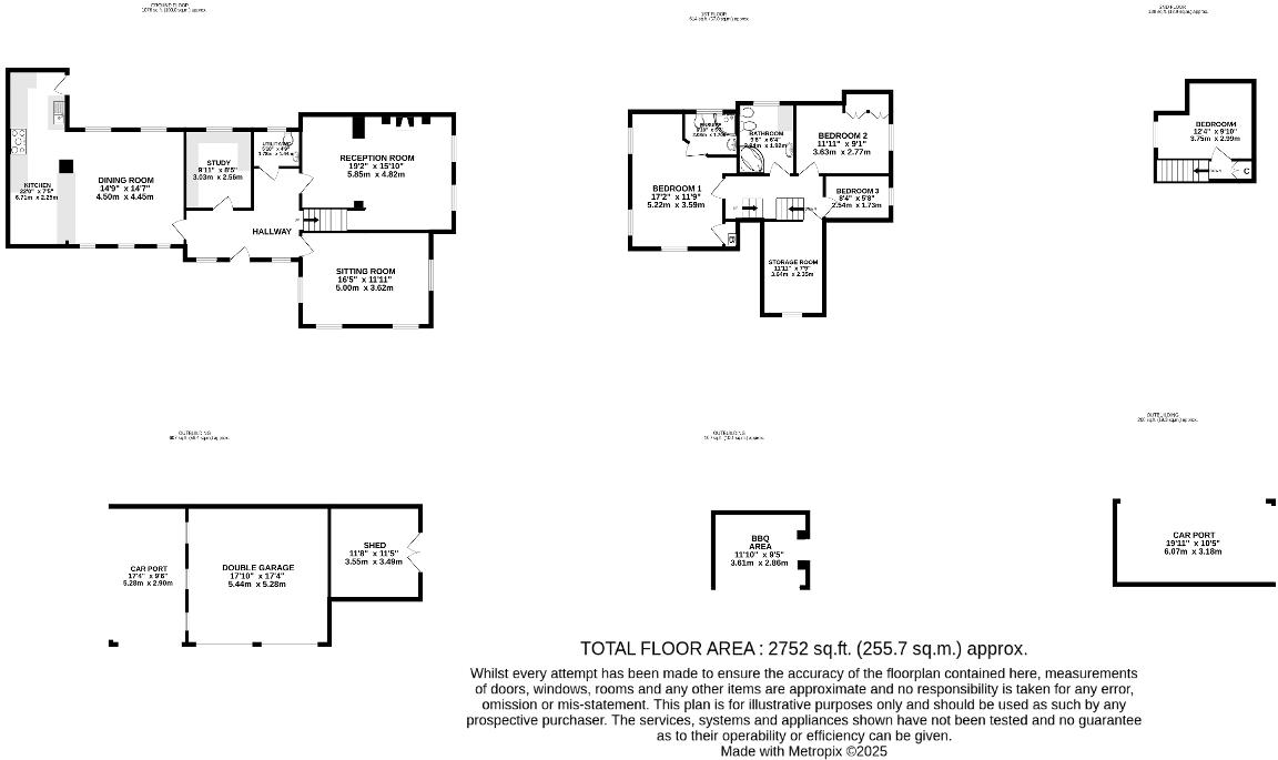 Old Court Cottages, Hailsham Road, Hankham, East Sussex, BN24 5BT floorplan