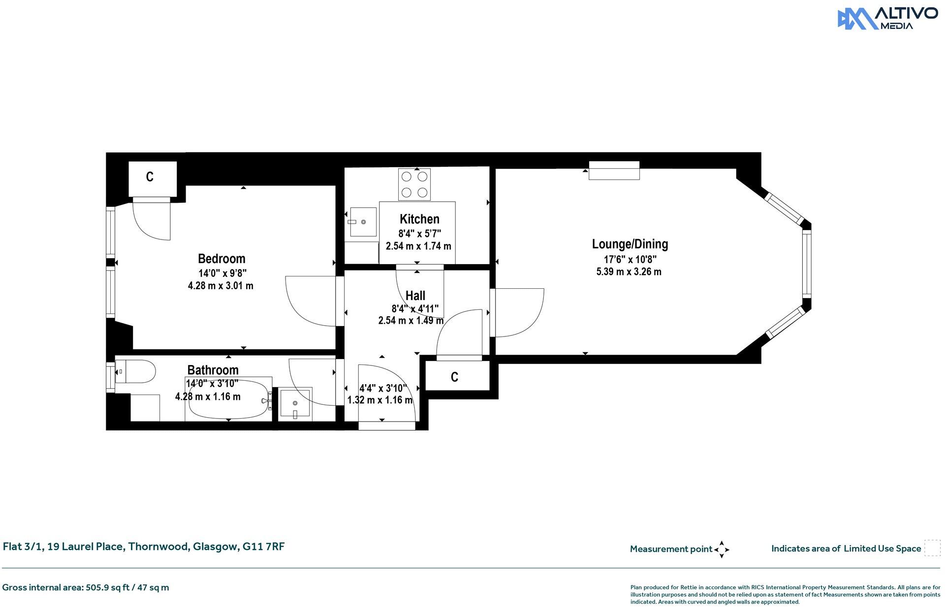 Laurel Place, Thornwood, Glasgow floorplan