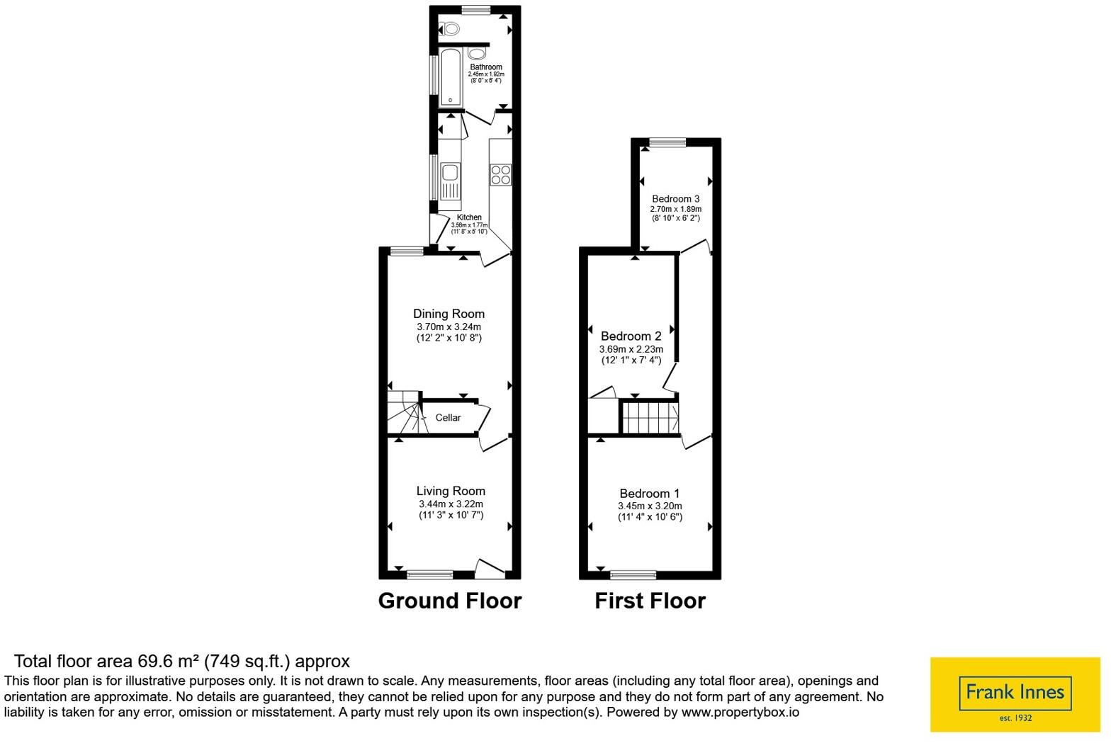 Cummings Street, Derby, Derbyshire, DE23 floorplan