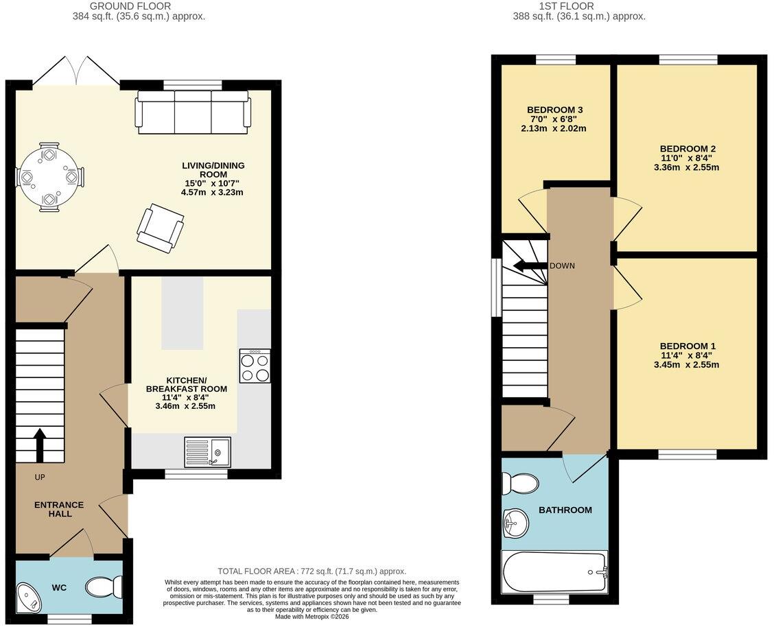 Butterfield Close, Brigham, Cockermouth, CA13 floorplan
