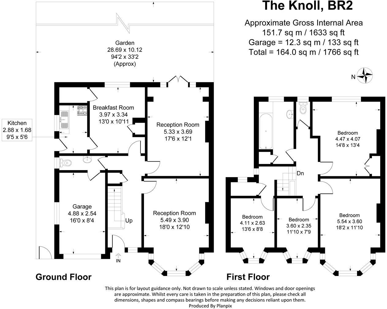 The Knoll, Bromley floorplan