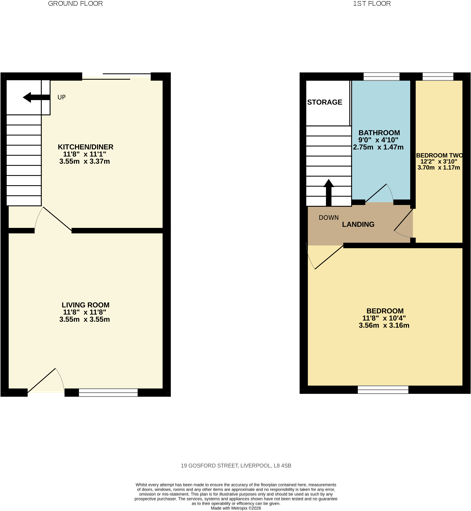 Gosford Street, Liverpool, L8 floorplan