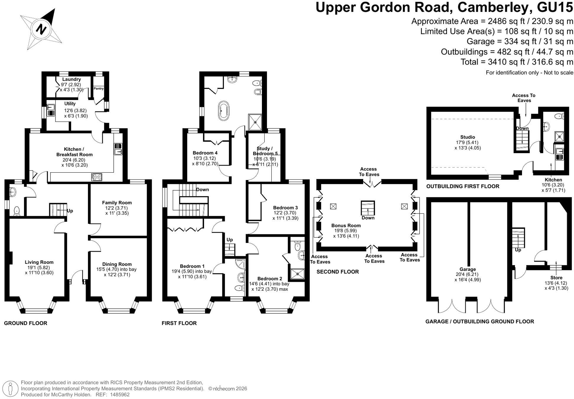 Upper Gordon Road, Camberley, GU15 floorplan