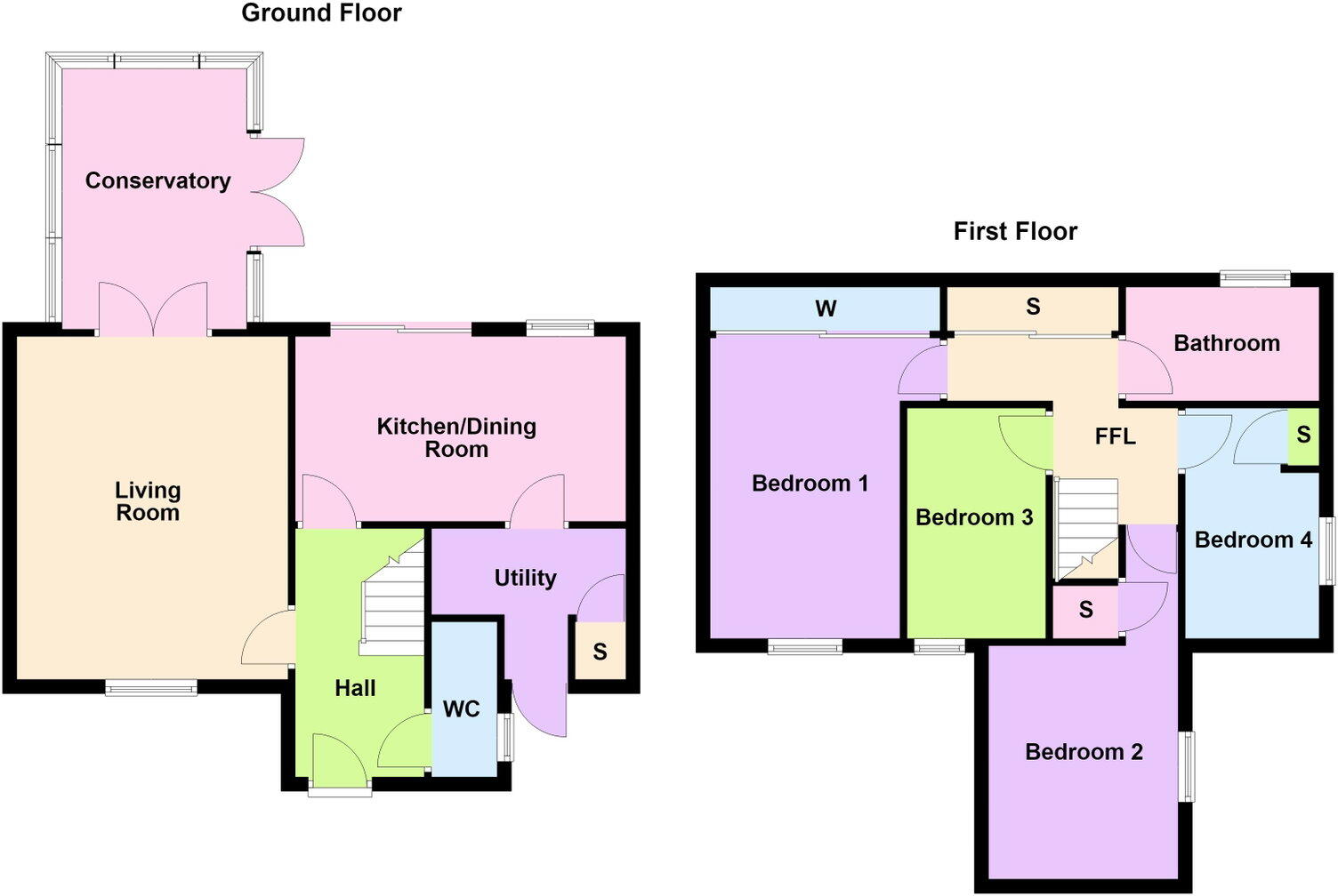 Highbrook, Corby, Northamptonshire, NN18 9AZ floorplan