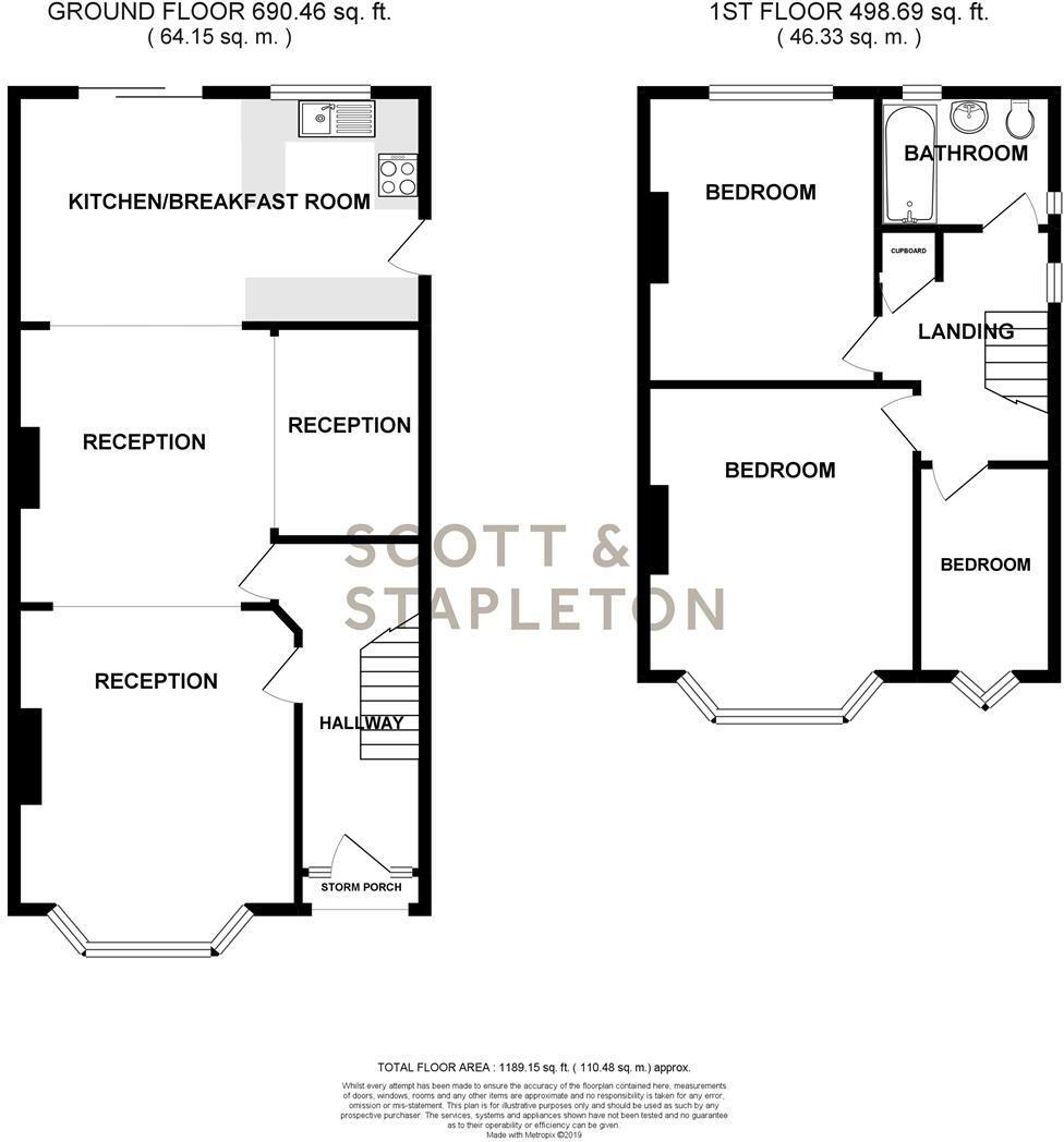 Bonchurch Avenue, Leigh On Sea, Essex floorplan