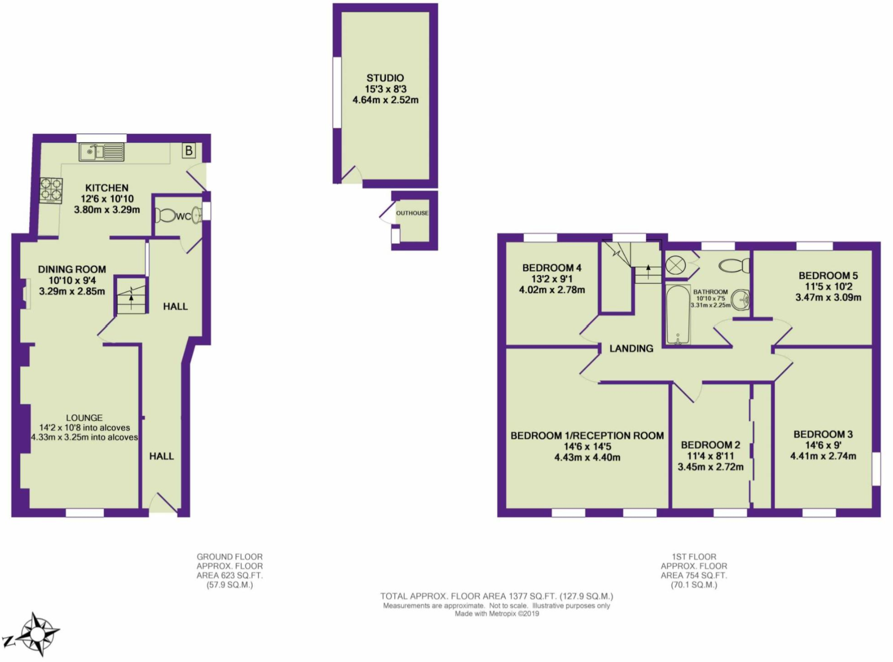 George House, George Street, Axminster, Devon floorplan