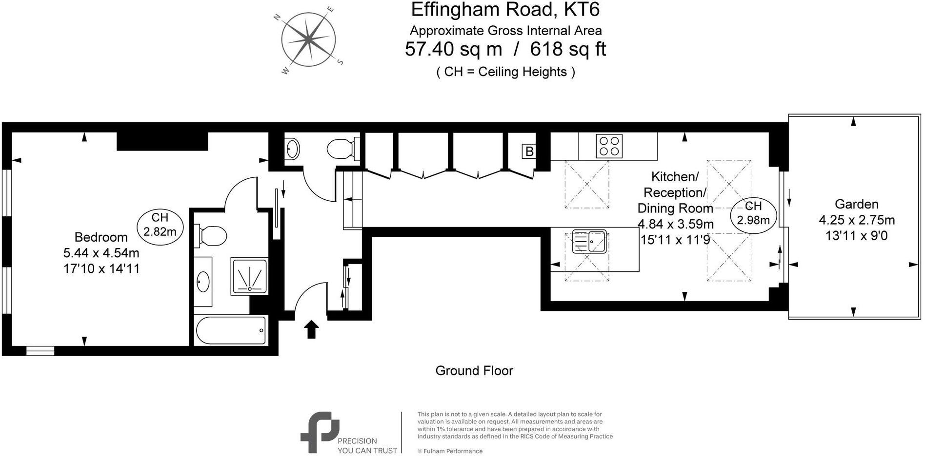 Effingham Road, Long Ditton, KT6 floorplan