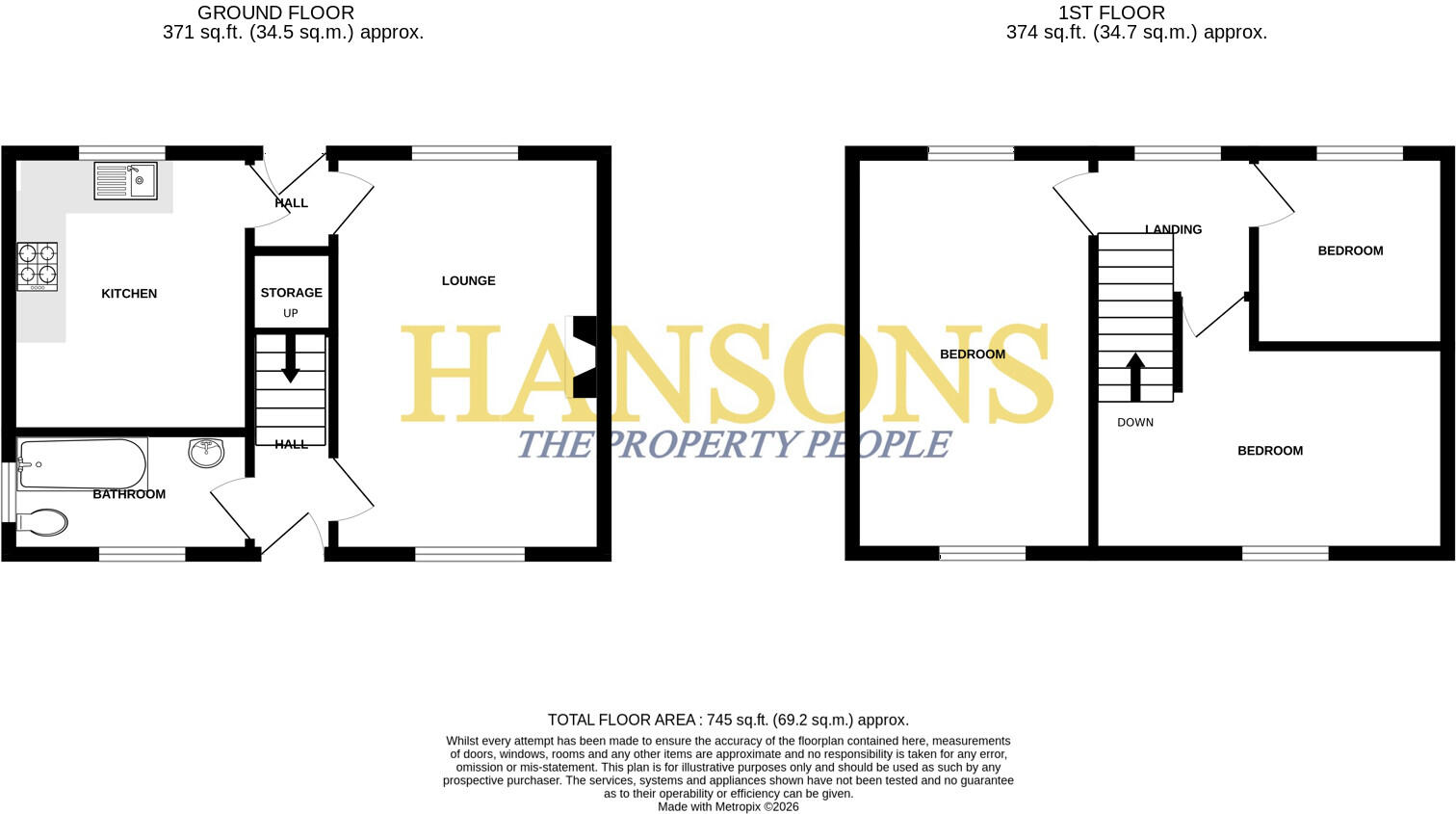 Oak Avenue, Todmorden floorplan