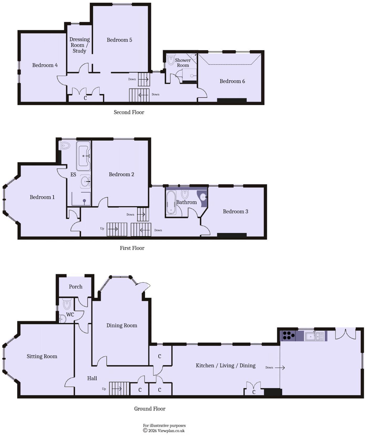 Victoria Square, Penarth floorplan