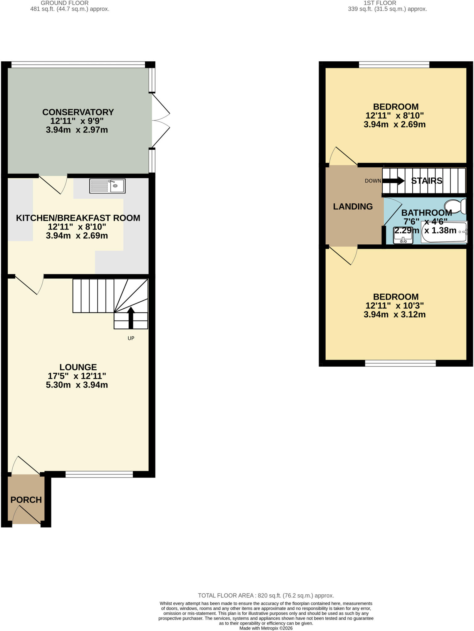 Longfield Avenue, Heald Green, Stockport, Greater Manchester, SK8 floorplan