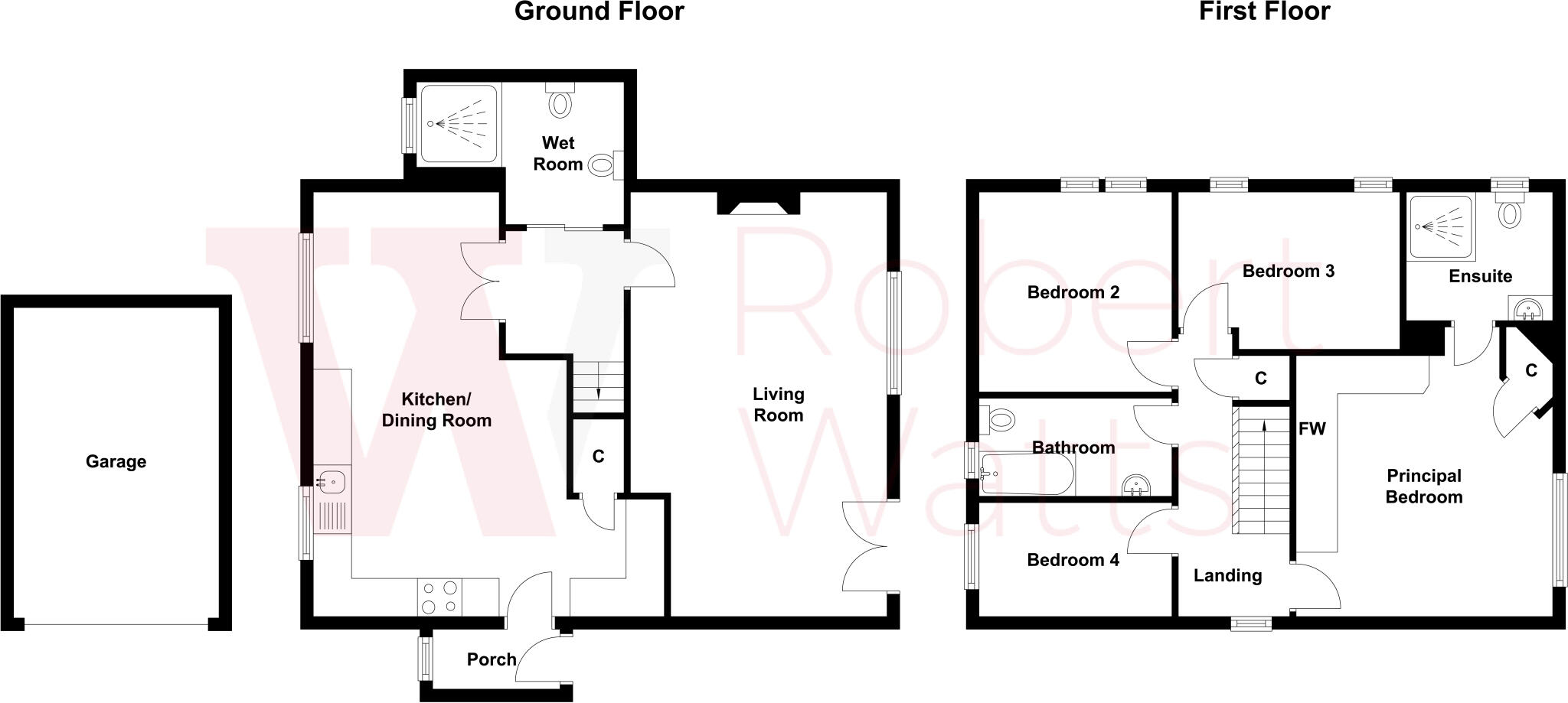 Highley Park, Clifton, Brighouse, West Yorkshire, HD6 floorplan