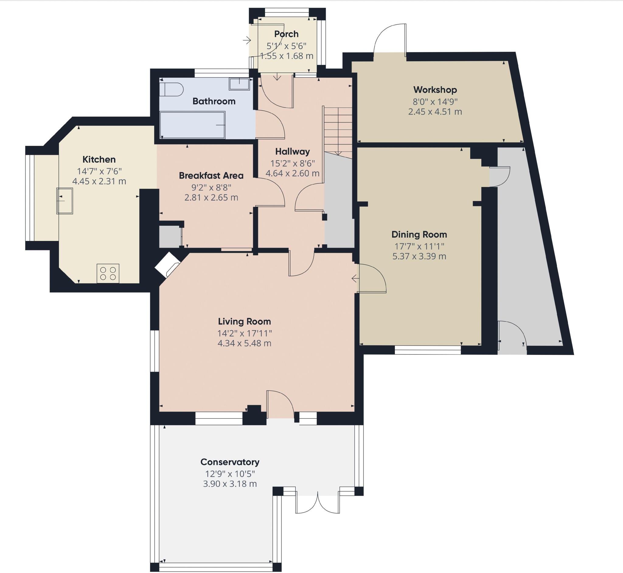 Deans Lane, Walton on the Hill floorplan