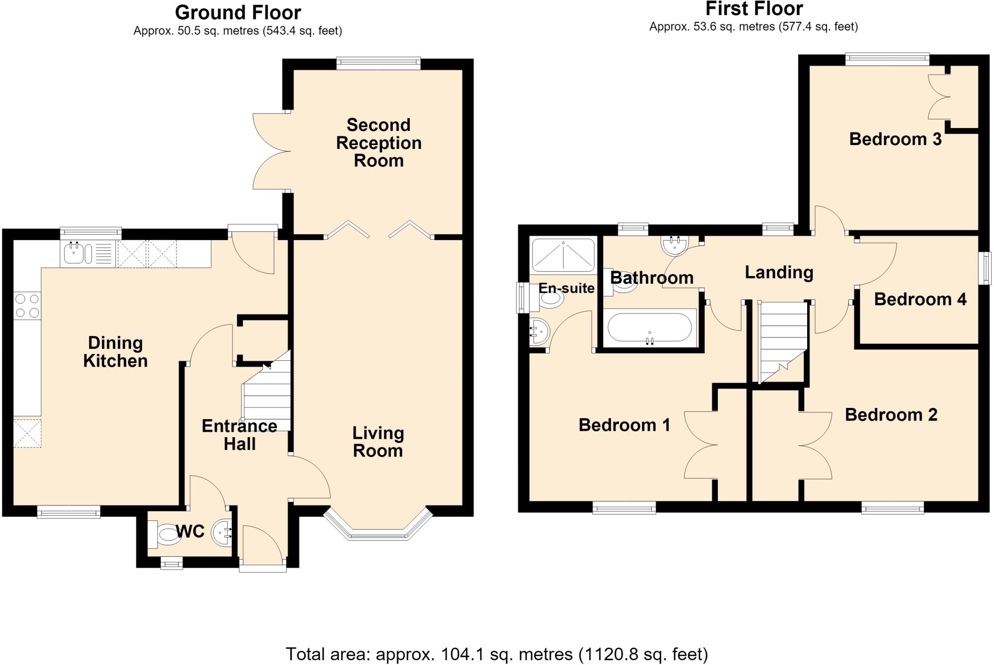 Bronte Drive, Ledbury floorplan