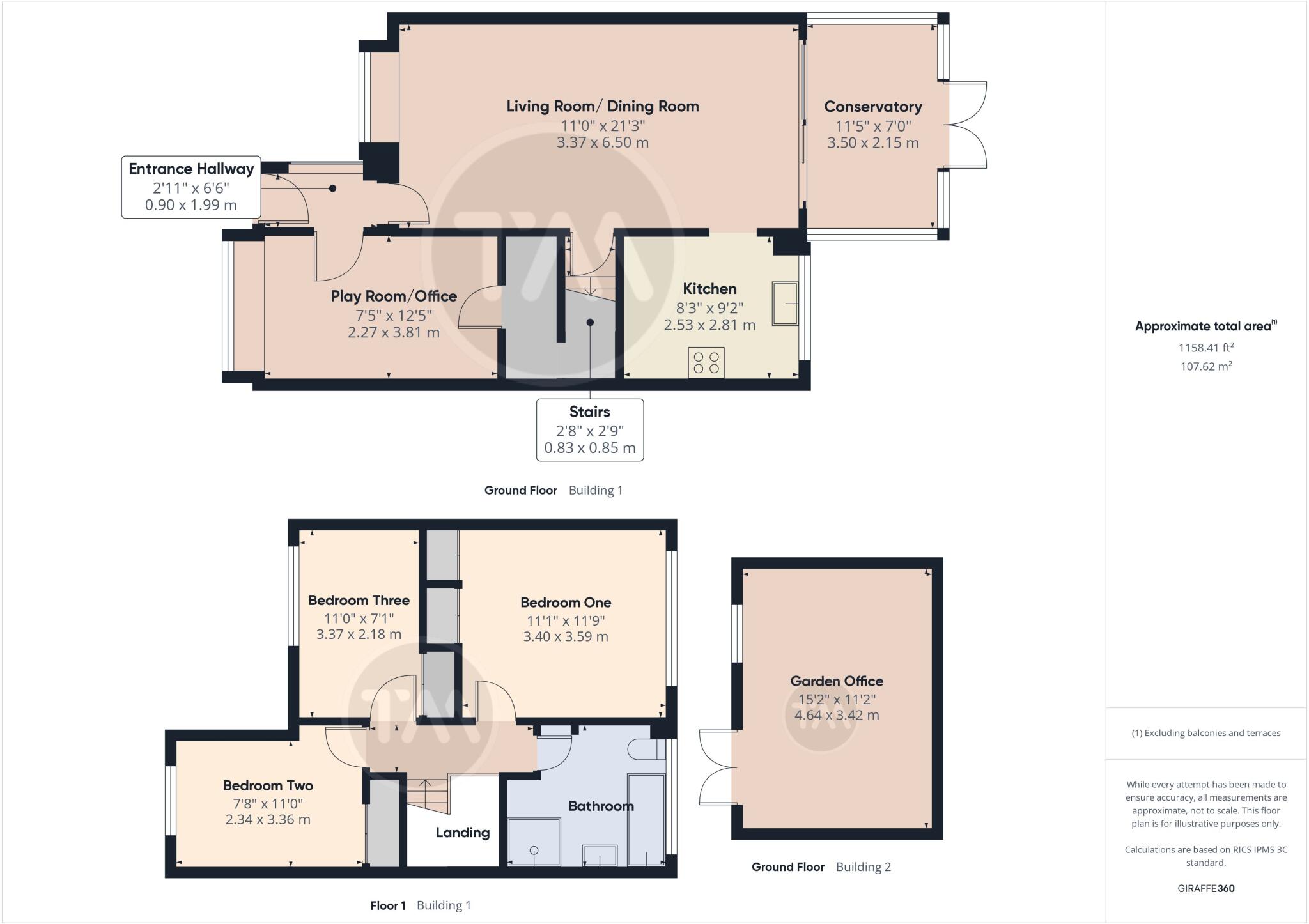 Longfellow Place, Eaton Ford, St. Neots, Cambridgeshire, PE19 floorplan