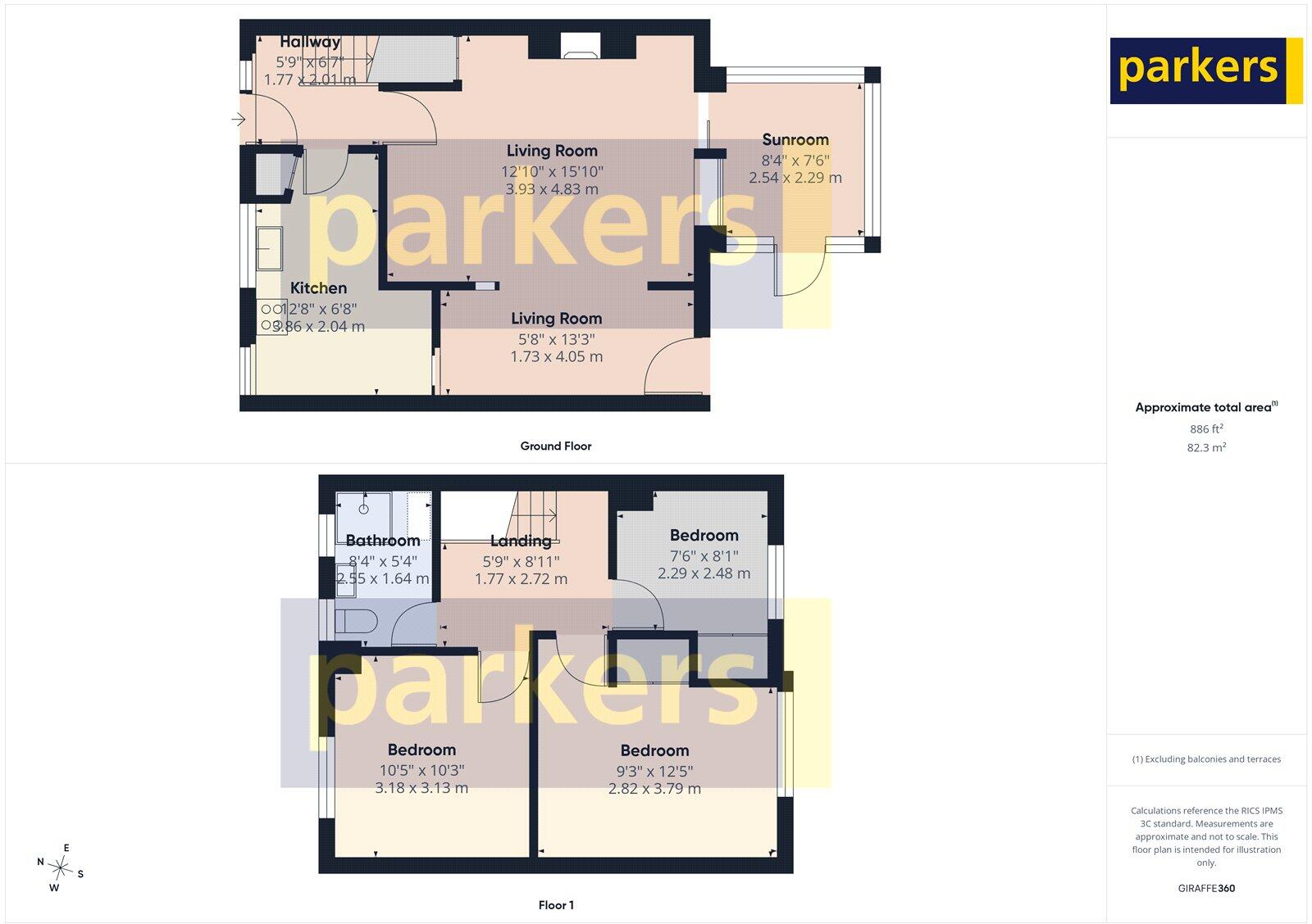 Carsdale Close, Reading, Berkshire, RG1 floorplan