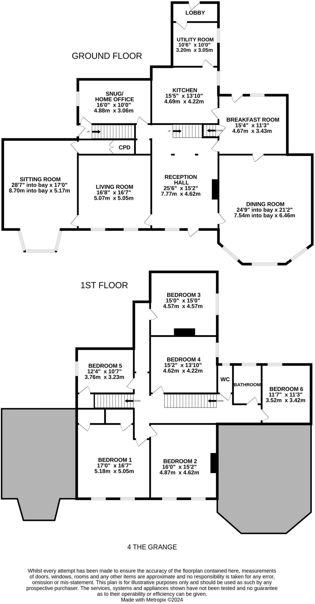Haigh House, The Grange, Three Cottages, Barn, Stables, Lake and 14 Acres of Land, Wakefield Road, Rothwell Haigh, LS26 floorplan