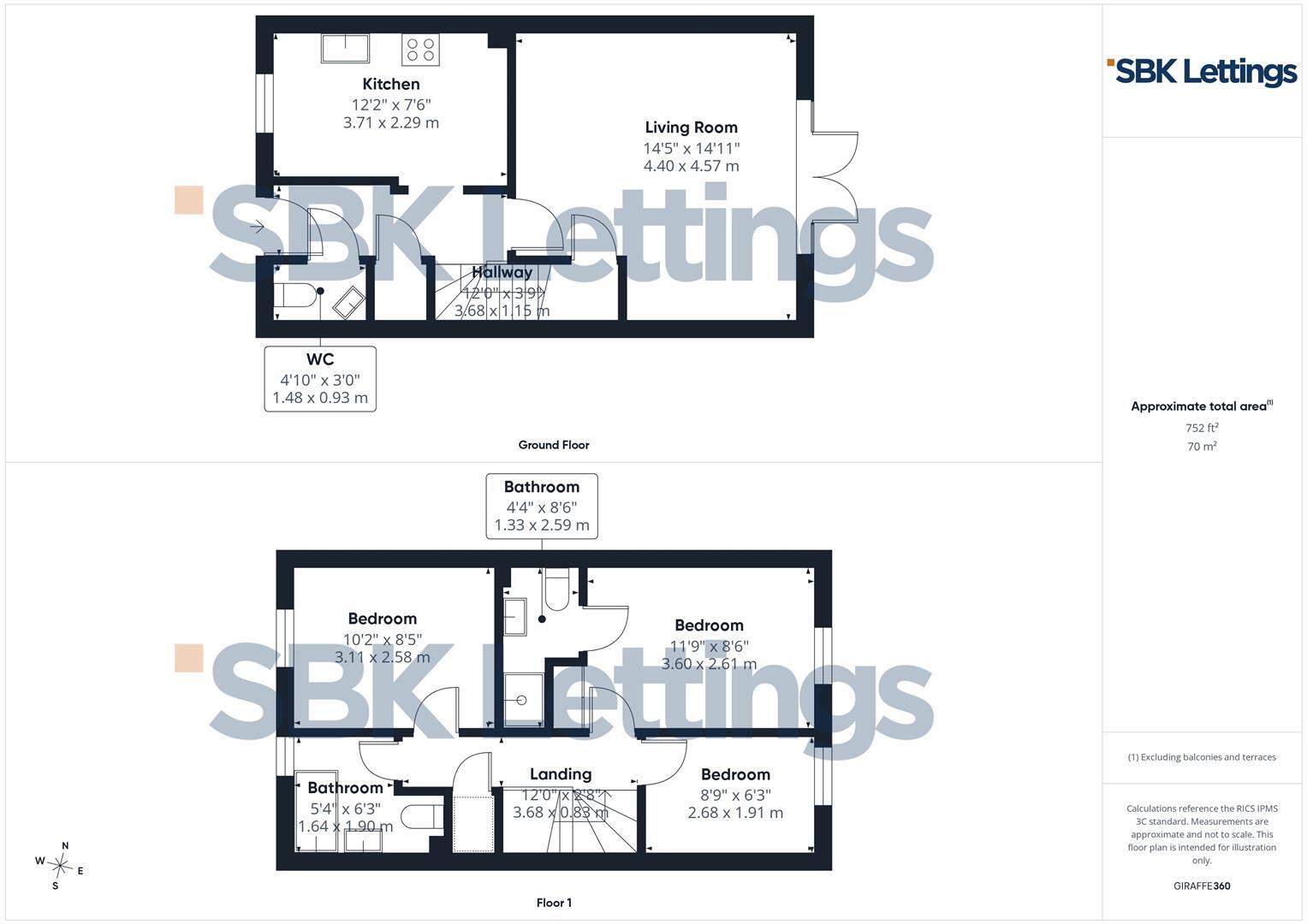 Lloyd Close, Worcester floorplan