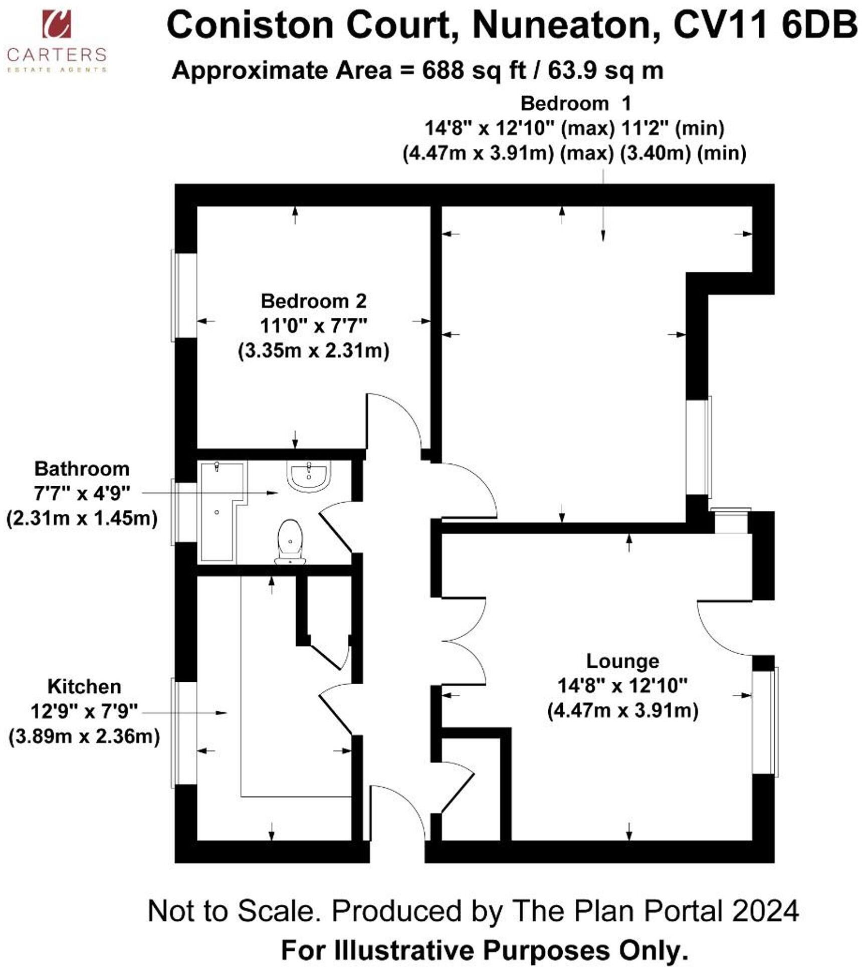 Coniston Way, Nuneaton, CV11 floorplan