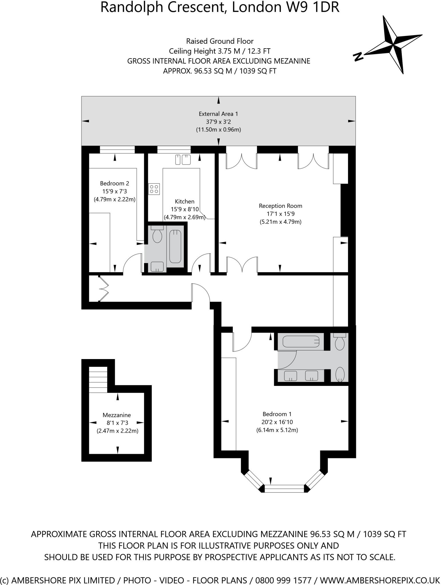 Randolph Crescent, Maida Vale, London, W9 floorplan