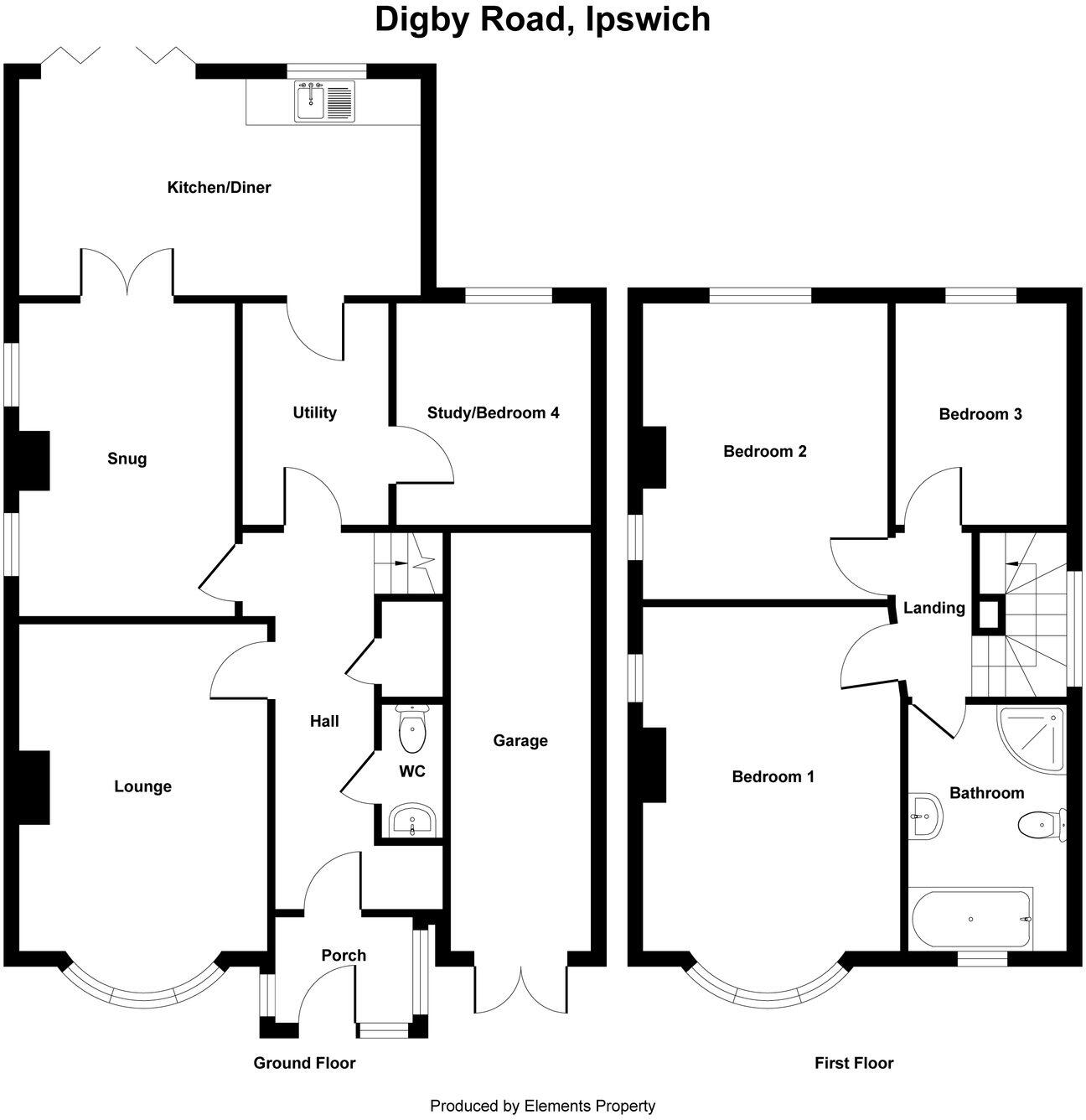 Digby Road, Ipswich, IP4 floorplan