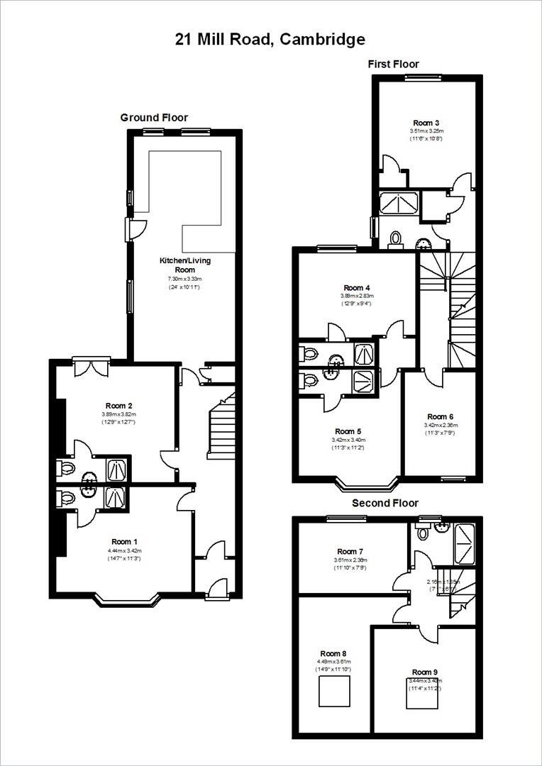 Mill Road, Cambridge floorplan