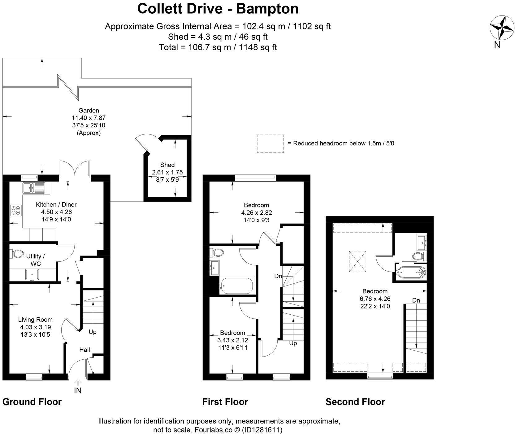 Collett Drive, Bampton, OX18 floorplan
