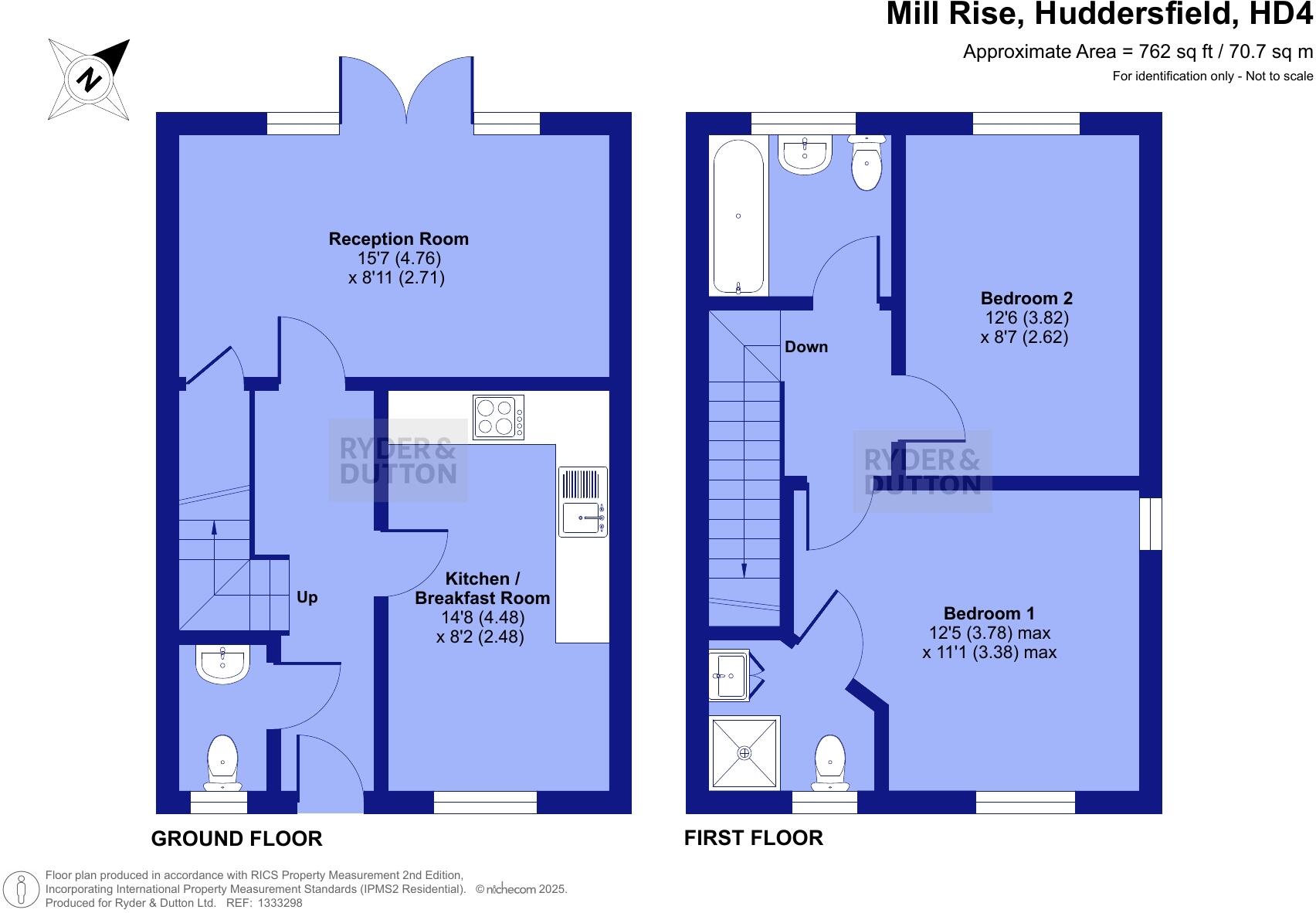 Mill Rise, Huddersfield, West Yorkshire, HD4 floorplan