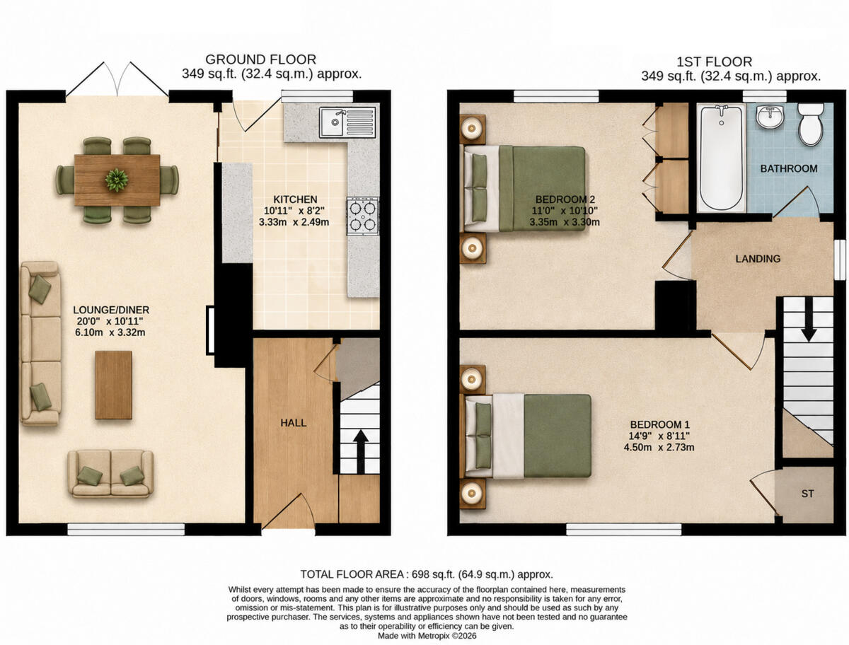 High Meadow, Rugeley floorplan