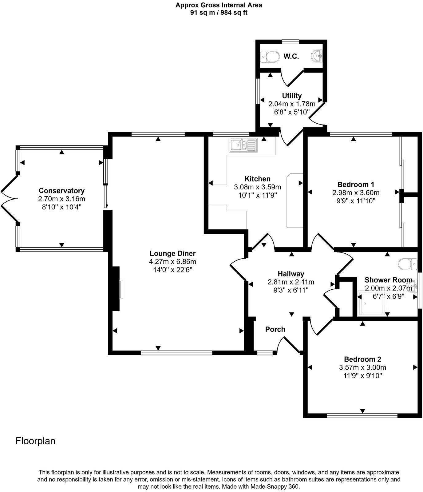 Albany Road, Marton floorplan