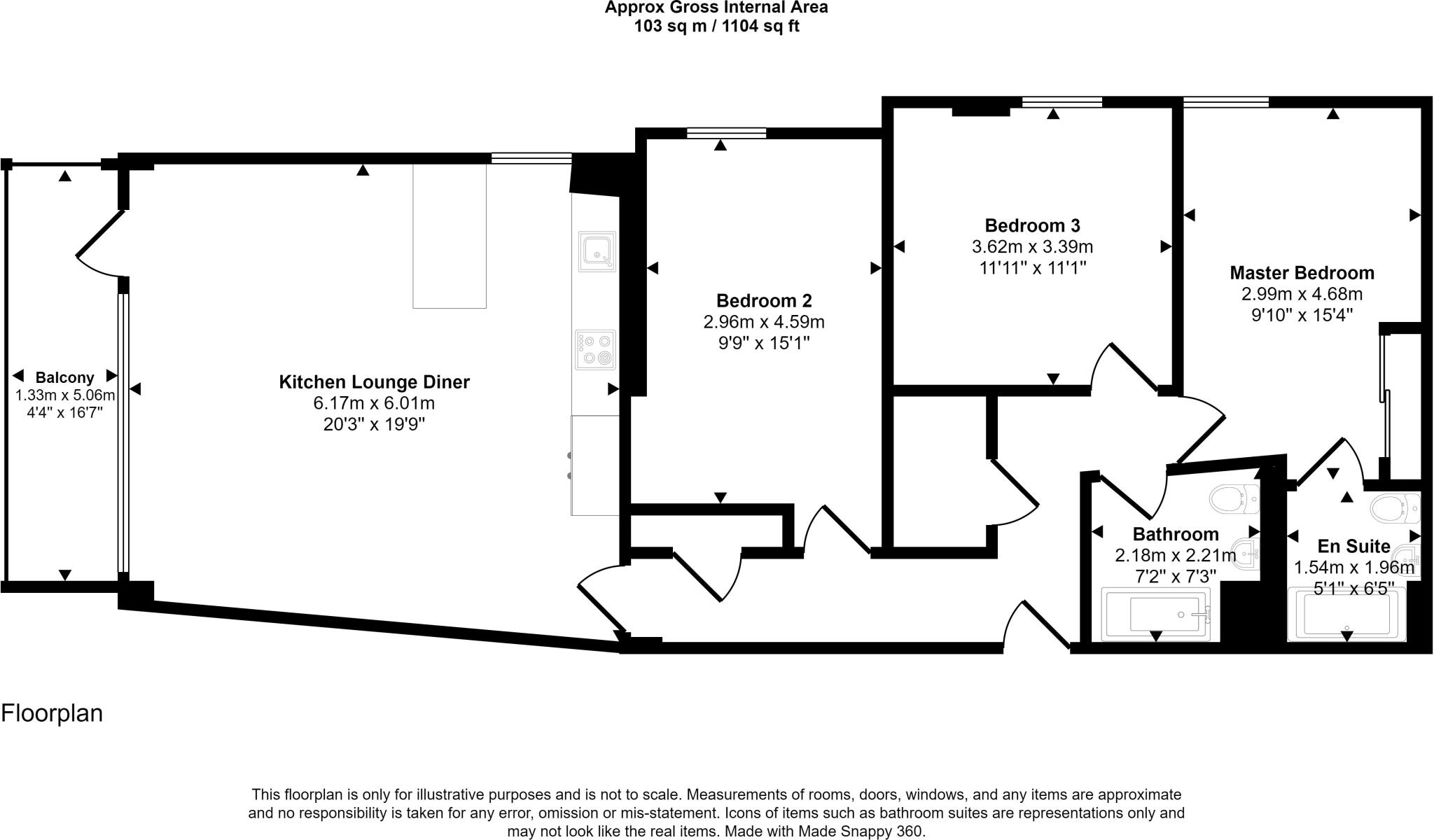 Whitewater House, Bayscape, Cardiff Marina floorplan