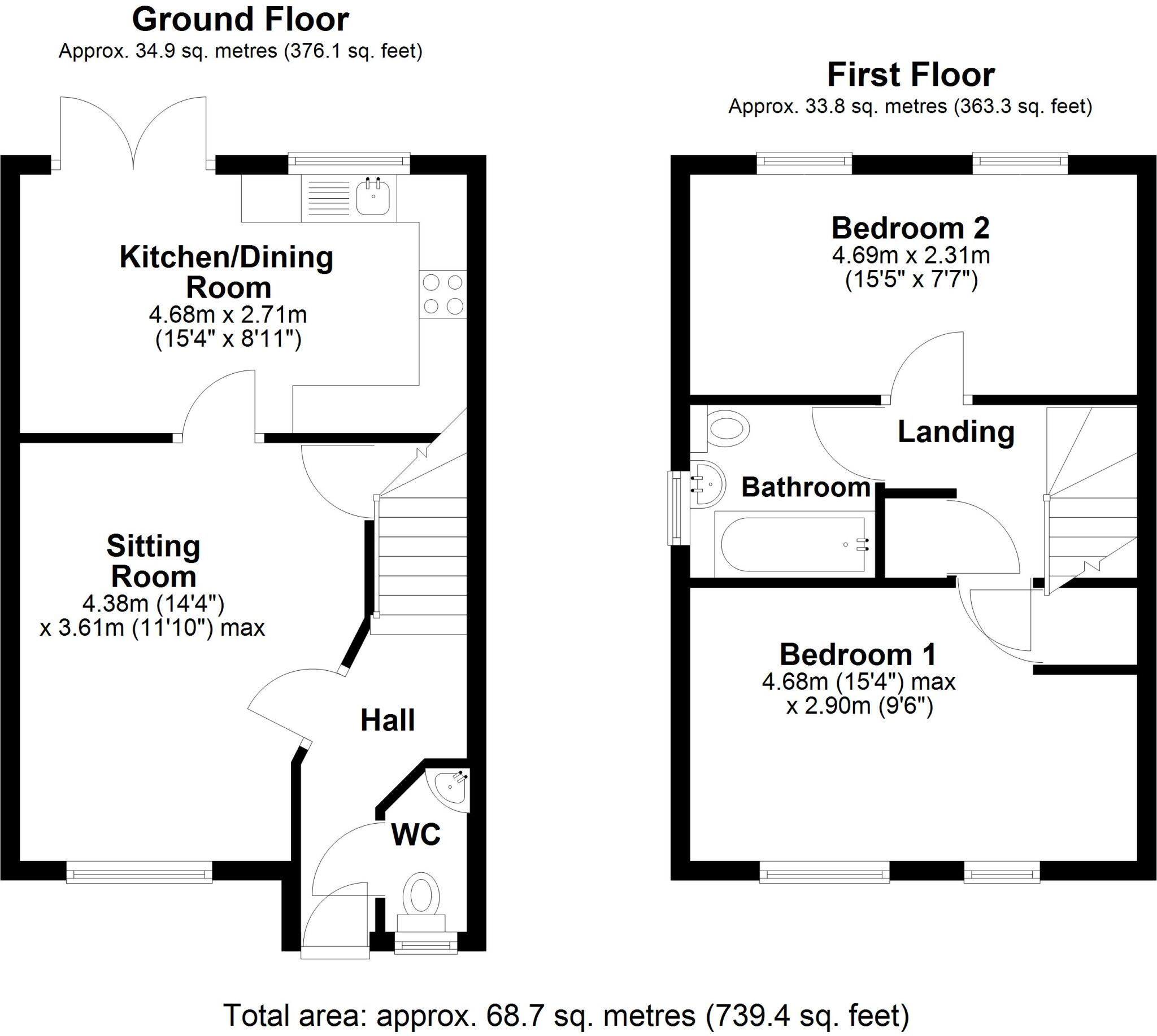 Hodgson Avenue, Leiston, Suffolk, IP16 floorplan