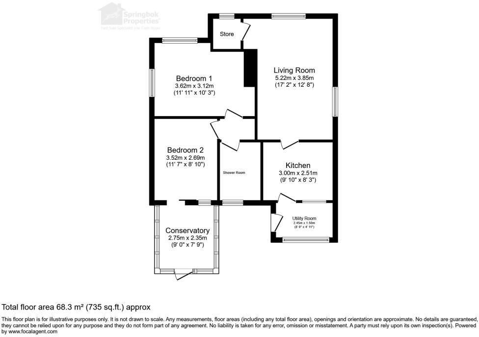 Lodge Walk, Inkersall, Chesterfield, Derbyshire floorplan