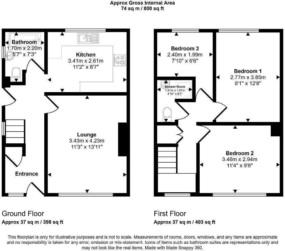 Martin Close, Bedford, MK41 7JY floorplan