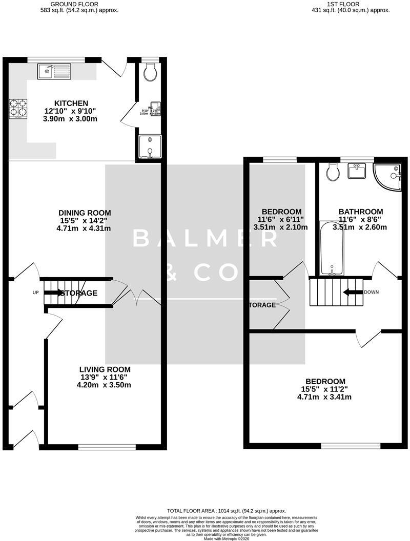 St. Helens Road, Leigh, WN7 floorplan