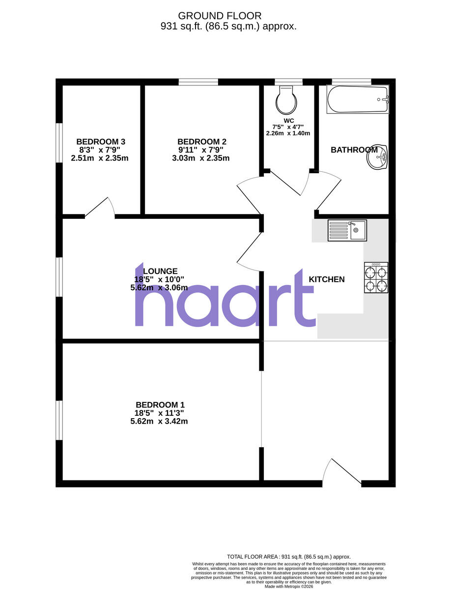 Warham Road, South Croydon floorplan