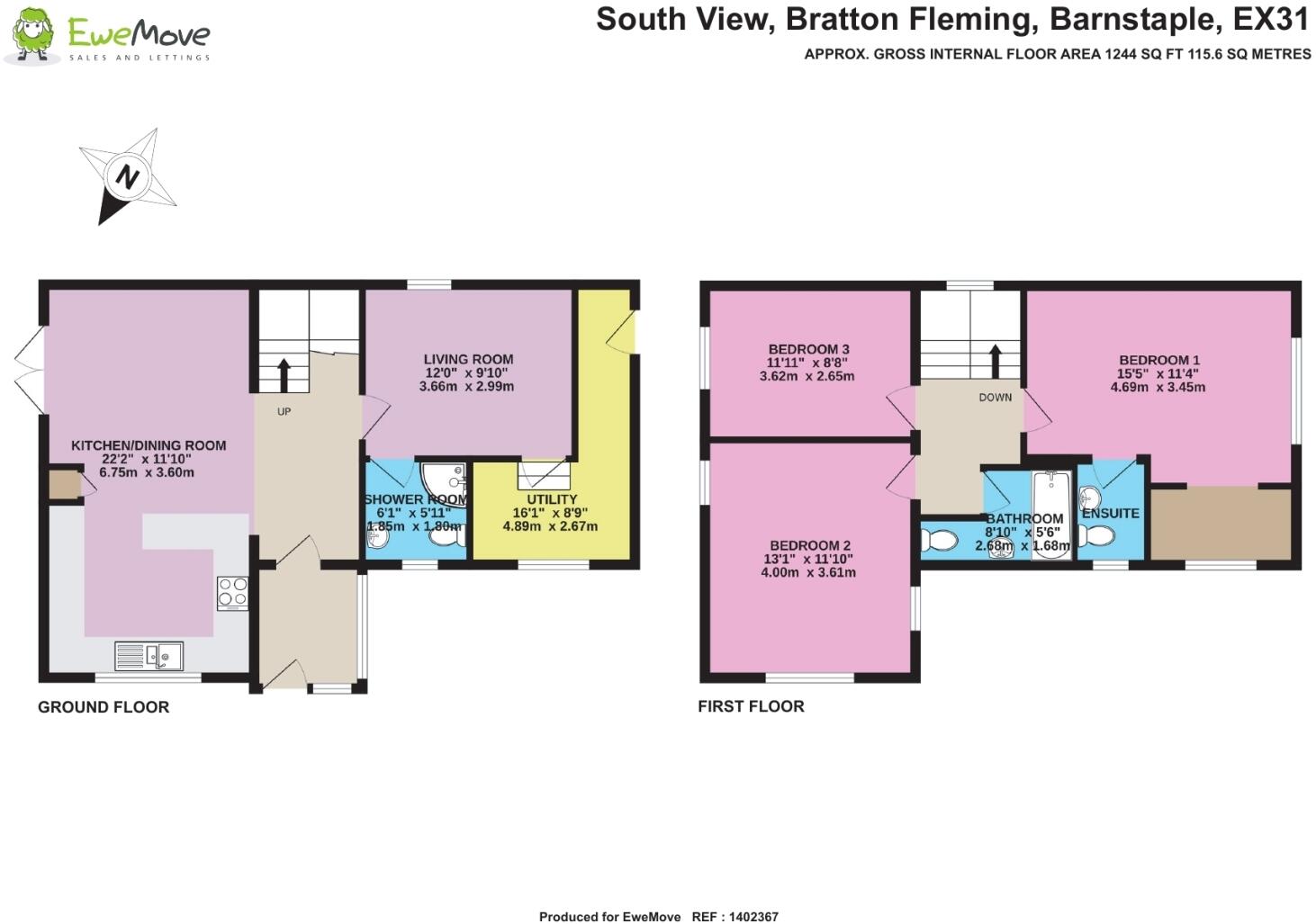 South View, Barnstaple, Devon, EX31 floorplan