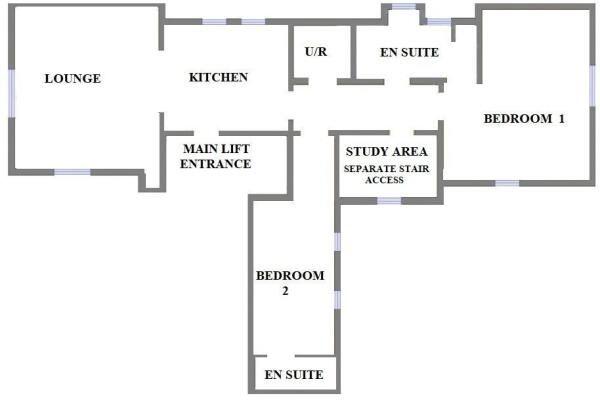 Flat , Trafalgar House,  Fourth Avenue, Frinton-on-Sea floorplan