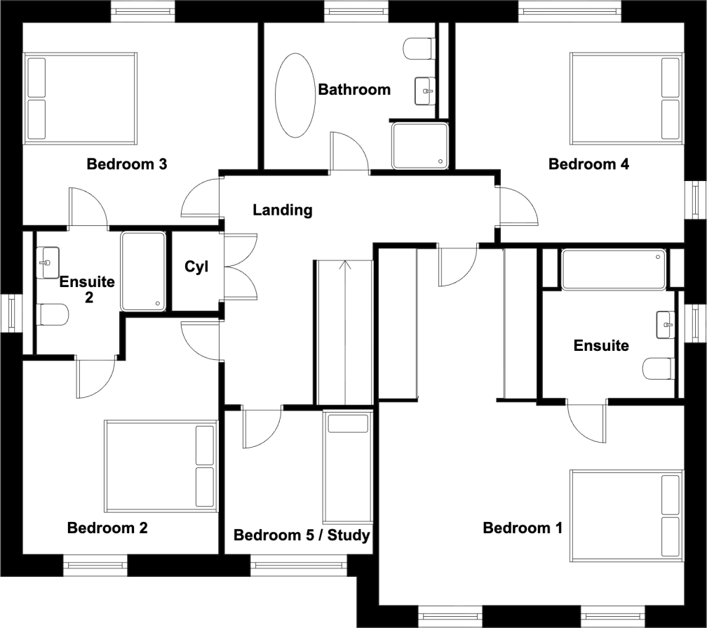 Hambletonian Drive, Stoney Wood, Cameron Homes, Wynyard TS22 floorplan